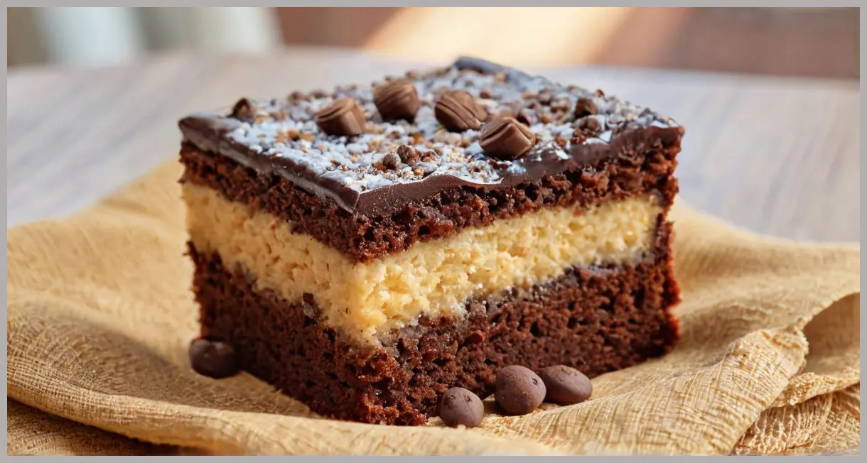 An extreme close-up of a Chocolate Cola Cake crumb on linen, revealing sponge layers and sugar crystals in soft window light.