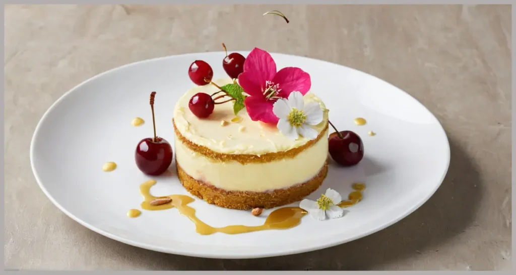 Elderflower, Lemon and Cherry Cream Flourless Cake Recipe