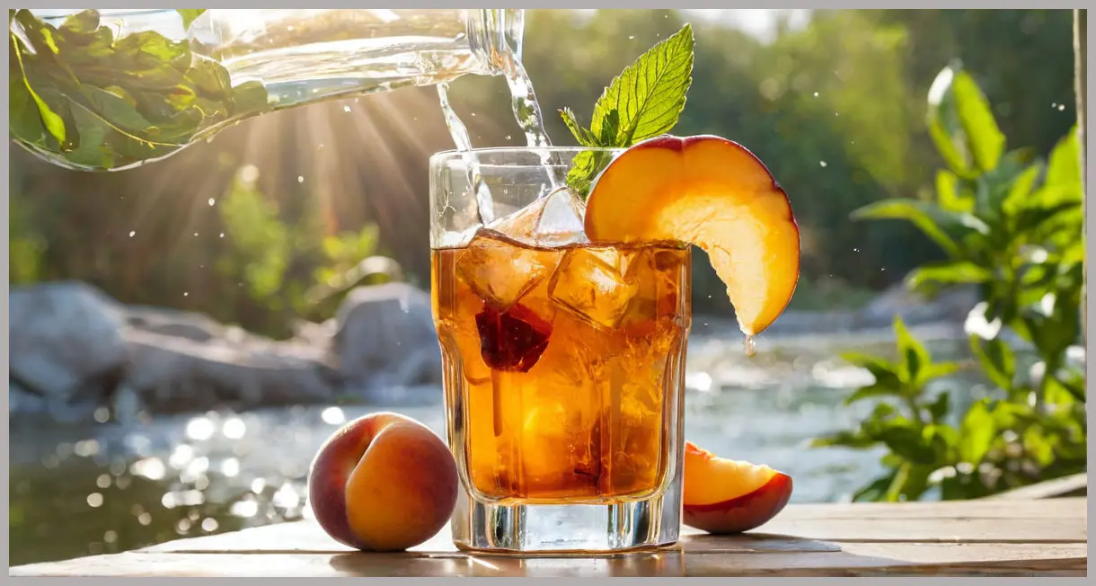 Boozy Peach Iced Tea Recipe