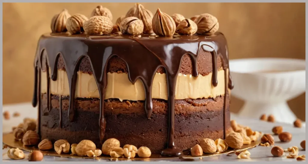 Peanut Butter Drip Cake Recipe