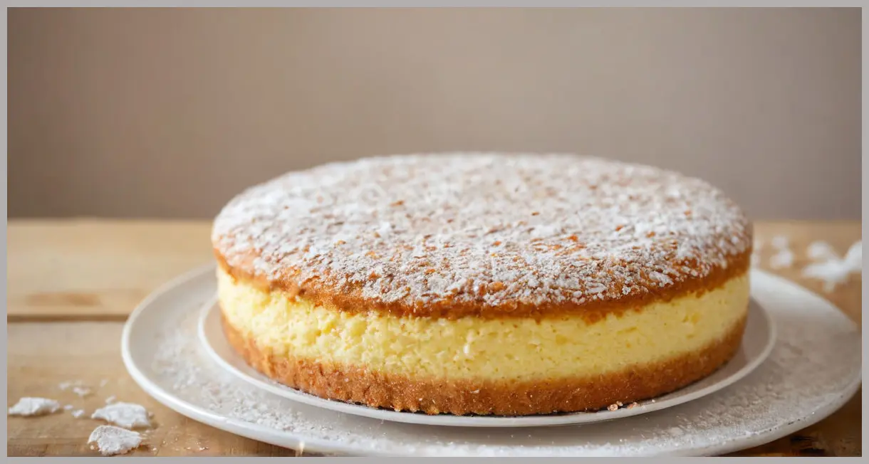 Close-up of a gluten-free birthday cake sponge with golden crust, airy crumb, and vanilla speckles under soft studio light. Gluten-free birthday cake sponge