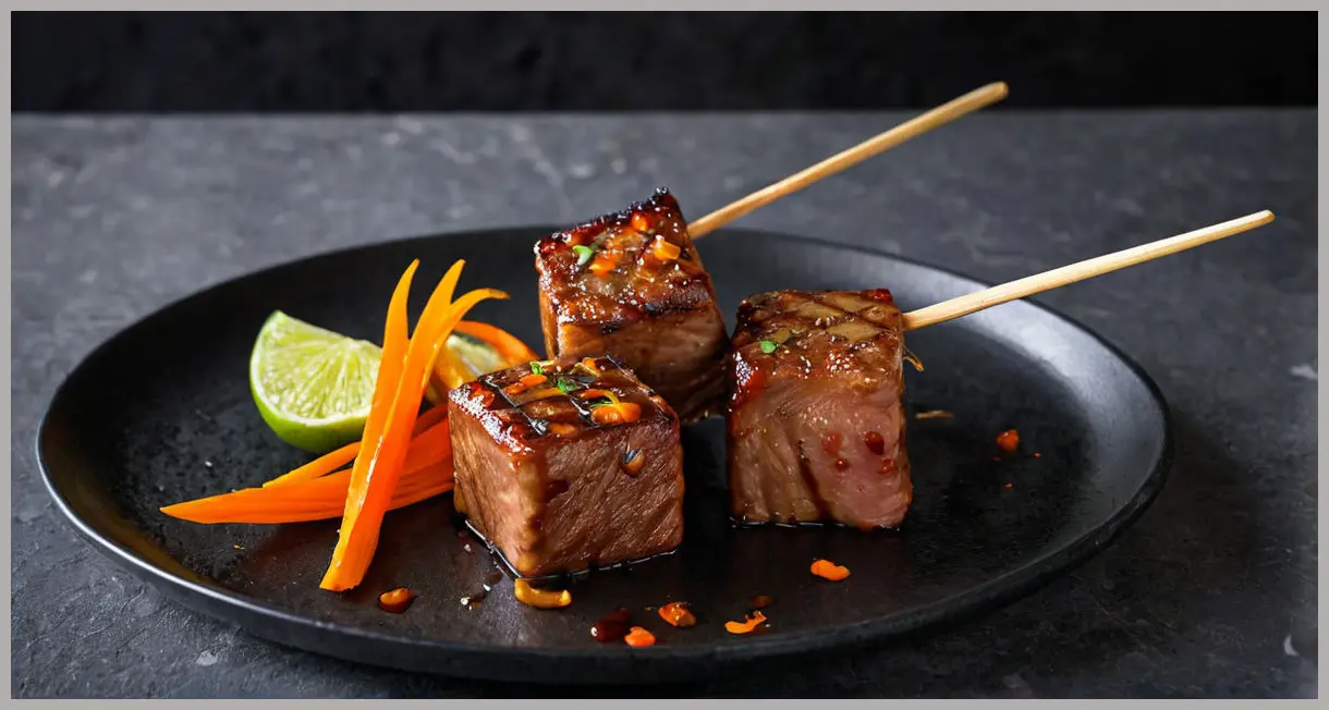 Asian-Style Marinated Pork Neck with Pickled Carrots Recipe
