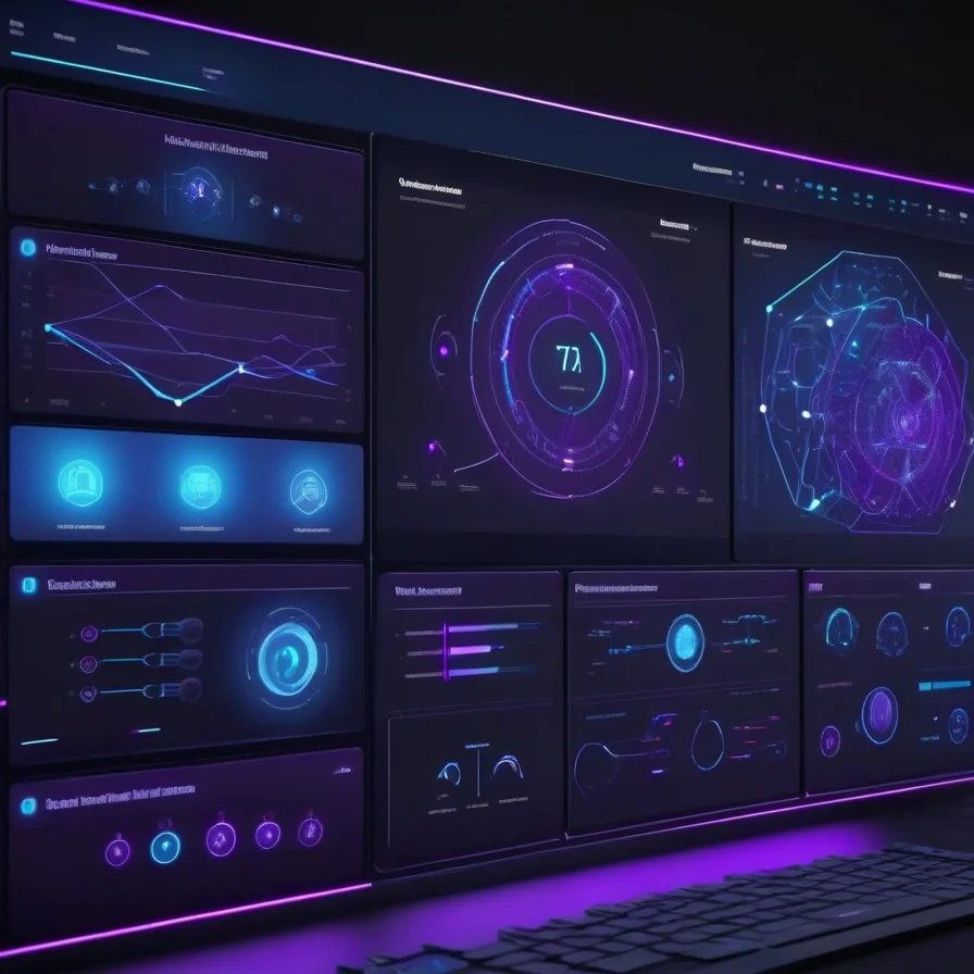 AI agent automation workflow dashboard with connected nodes